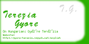 terezia gyore business card